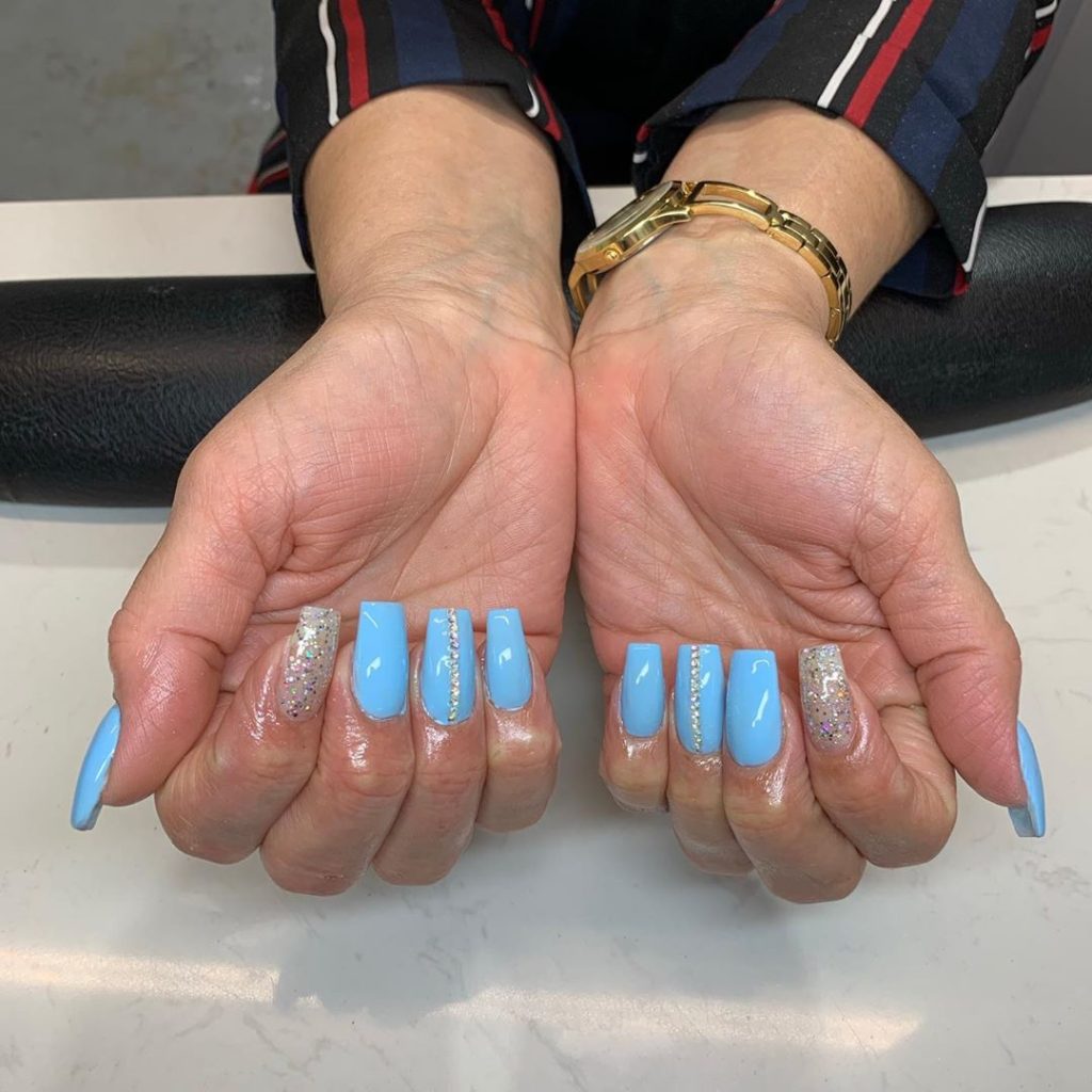 [UPDATED] 55 Blissful Baby Blue Acrylic Nails