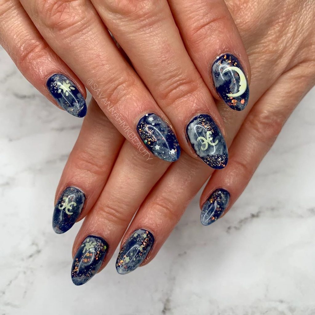 [UPDATED] 45+ Detailed Astrology Nails Designs