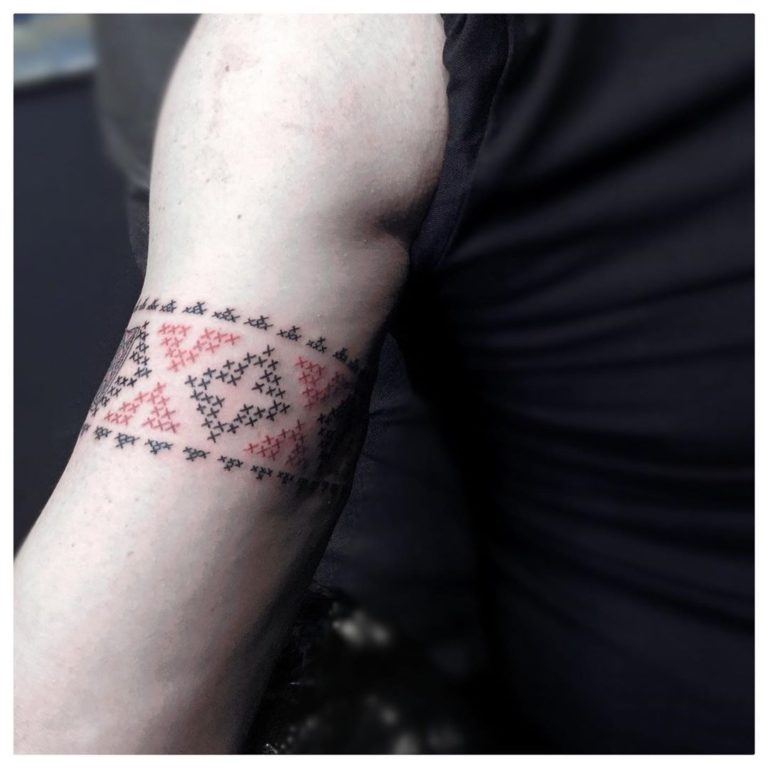 UPDATED: 45 Artistic Cross Stitch Tattoos (August 2020)