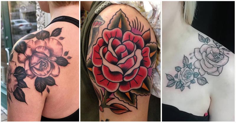 Watercolor Flowers Shoulder Tattoo  Best Tattoo Ideas For Men  Women