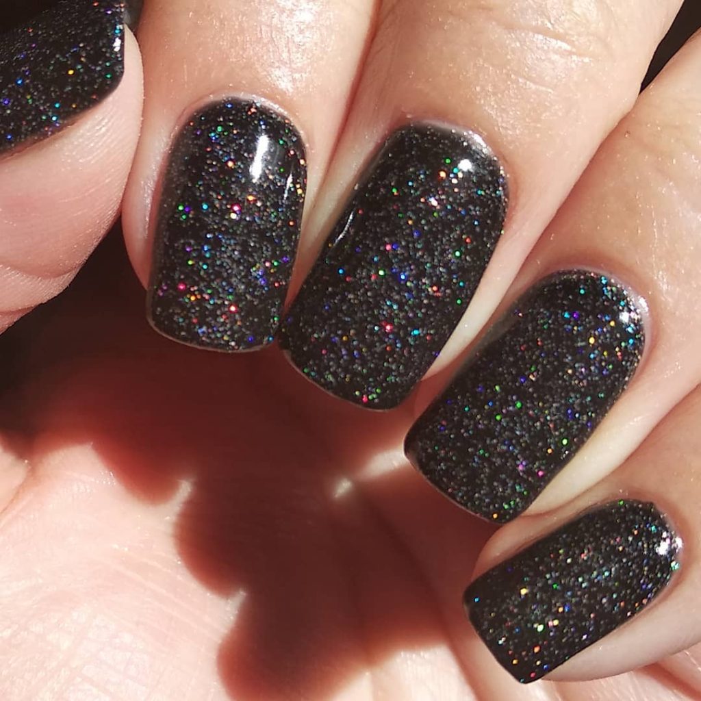 [UPDATED] 35+ Classic Black Sparkly Nails